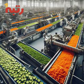خط تولید سبزی سرخ شده صنعتی در سراسر ایران